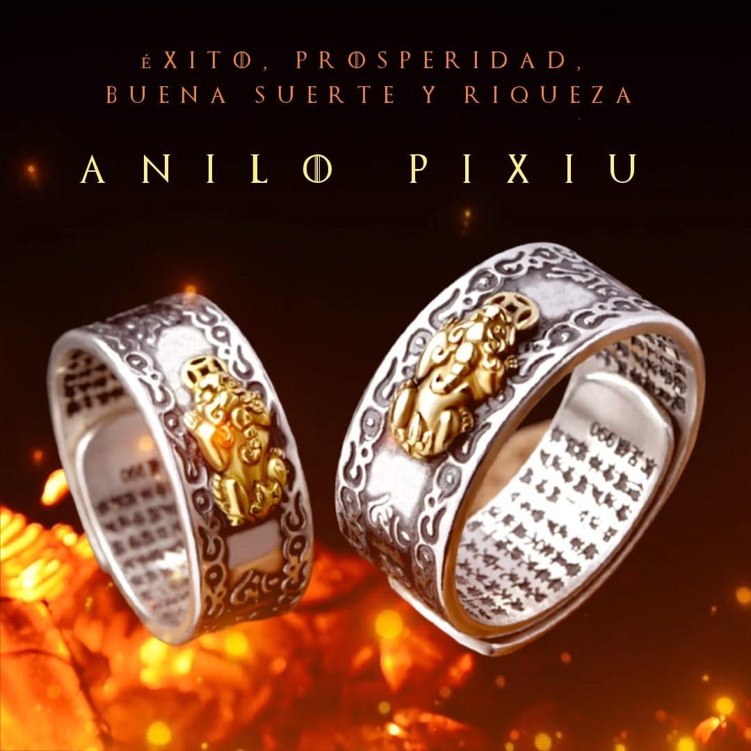 Anillo Pixiu de la Buena Suerte y abundancia