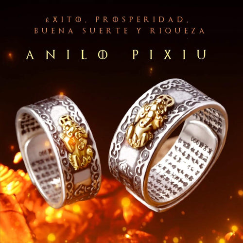 Anillo Pixiu de la Buena Suerte y abundancia