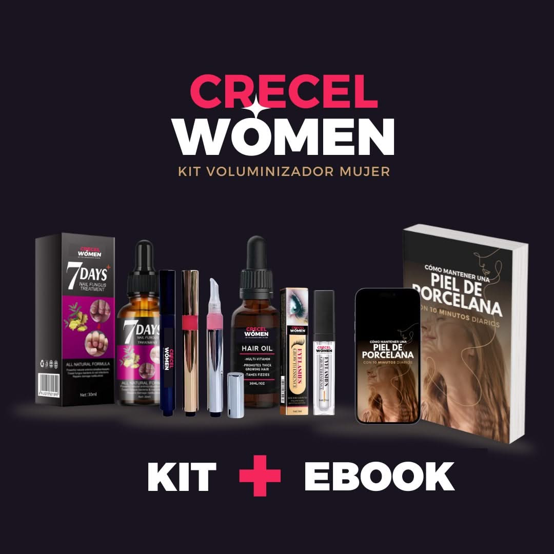 CRECEL WOMEN - KIT VOLUMINIZADOR PARA MUJER 🤩