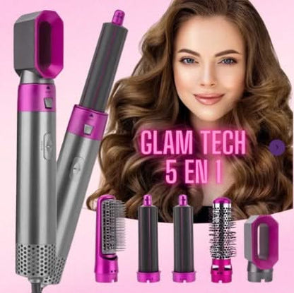 Cepillo Multifuncional 5 funciones en 1 - PEINADOS PERFECTOS