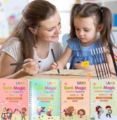 KIT MAGICO (SET 4 CUADERNOS + LAPICERO MÁGICO)