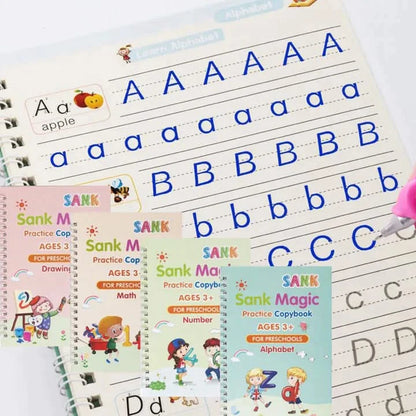 KIT MAGICO (SET 4 CUADERNOS + LAPICERO MÁGICO)