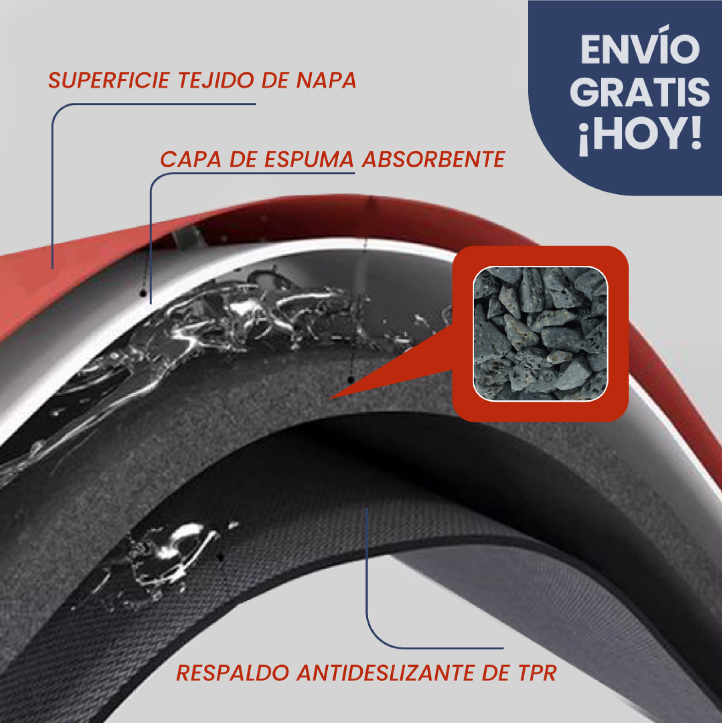 TAPETE ORIGINAL PIEDRA VOLCÁNICA